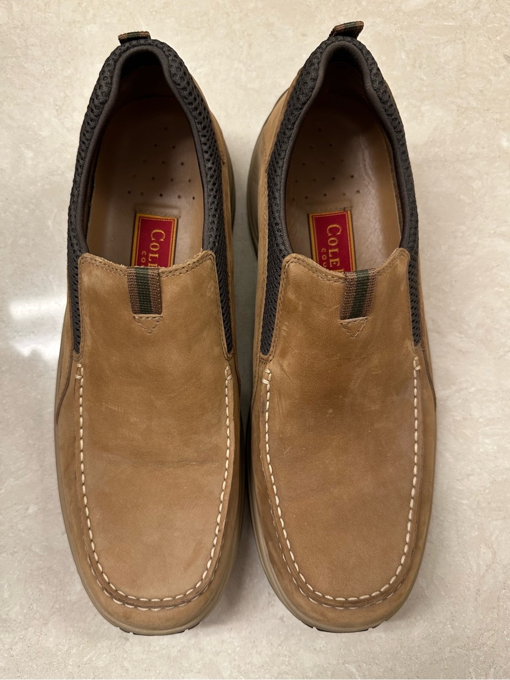 NWOT Men’s Cole Haan country Suede Slip on Shoes Nike Air Soles C02331, size 10 - Picture 3 of 13